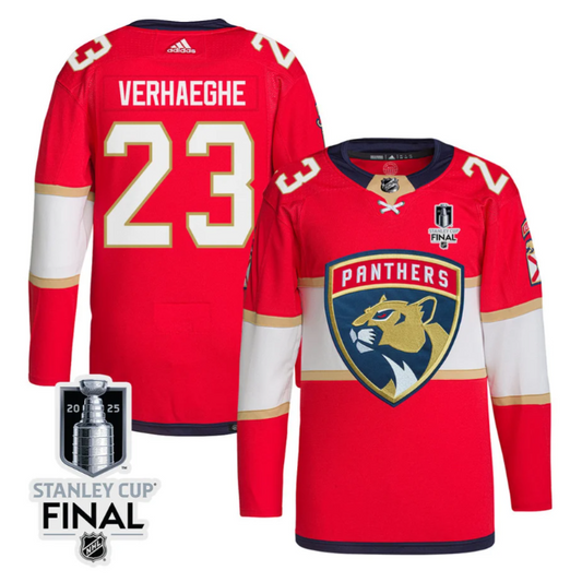 Brad Marchand 63 Florida Panthers 2025 STANLEY CUP Final Patch Home Men Jersey Red