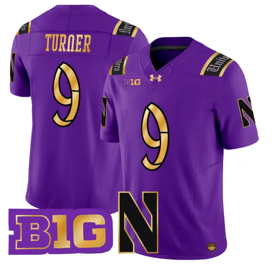 Braden Turner Jersey #9 Northwestern Wildcats 2026 Vapor Limited Stitched