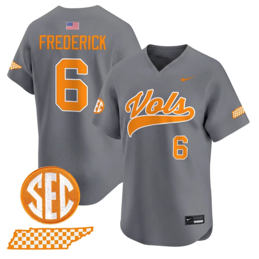 Brady Frederick Jersey #6 Tennessee Vols 2026 Smokey Series Stitched