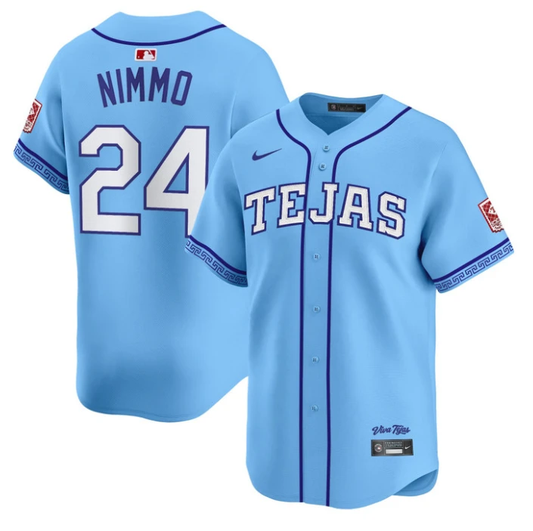 Brandon Nimmo Jersey #24 Texas Rangers 2026 City Connect Premier Stitched