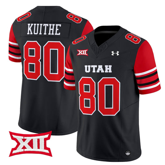 Brant Kuithe Jersey #80 Utah Utes 2025 Vapor Limited Stitched Black