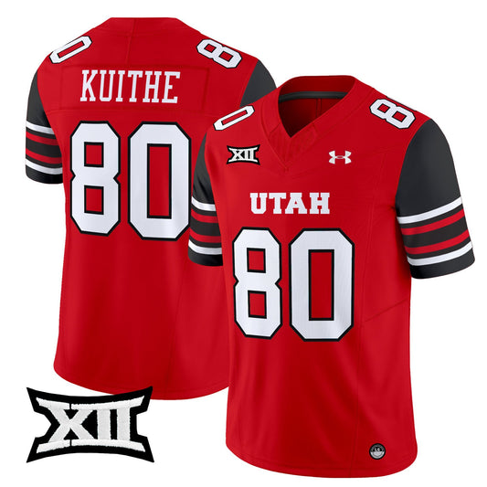 Brant Kuithe Jersey #80 Utah Utes 2025 Vapor Limited Stitched Red