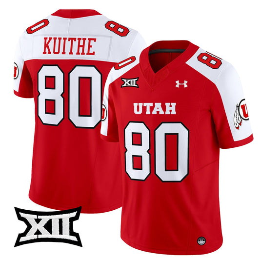 Brant Kuithe Jersey #80 Utah Utes 2025 Vapor Limited Stitched Red Alternate