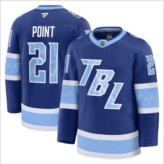 Brayden Point Jersey #21 Tampa Bay Lightning 2026 Stadium Series Premium Blue