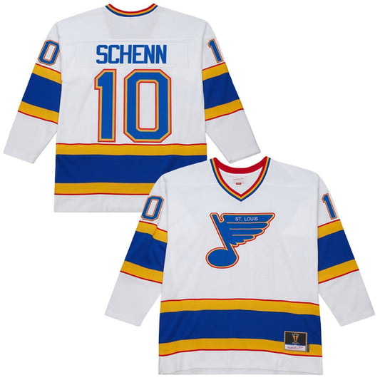 Brayden Schenn Jersey #10 St. Louis Blues Throwback 1990-91 Power Play Stitched