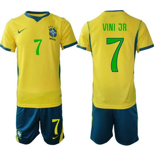 Brazil #7 VINI JR Jersey National Team x World Cup 2026 Home On Field Soccer