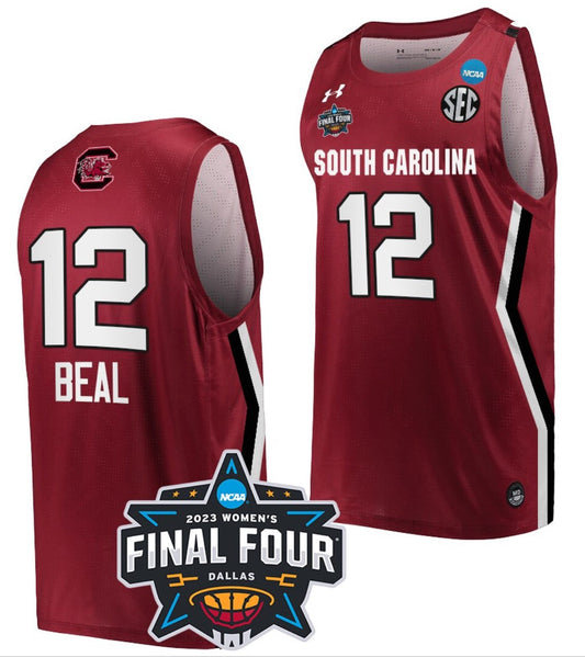 Brea Beal Jersey South Carolina Gamecocks College Basketball 2023 NCAA Final Four Garnet Garnet #12