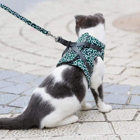 Breathable Cat Vest Sling And Belt Set Japanese Style