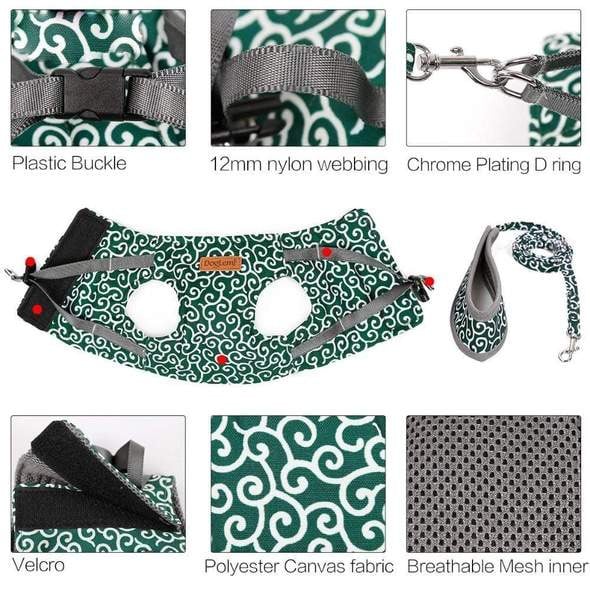 Breathable Cat Vest Sling And Belt Set Japanese Style