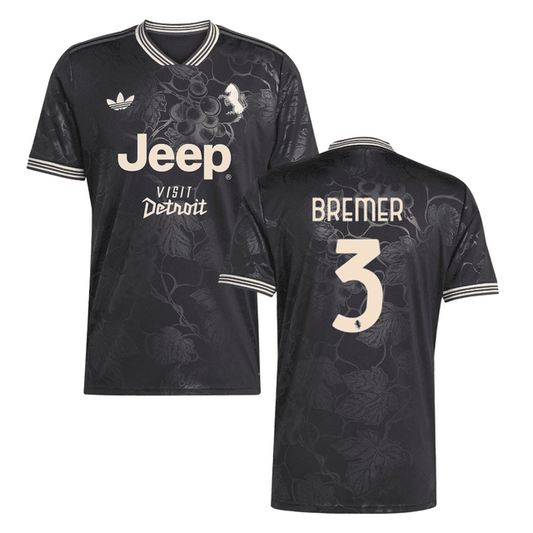 Bremer 3 Juventus 2025-26 Third Match Jersey – Black
