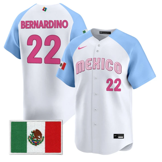 Brennan Bernardino Jersey #22 Mexico World Baseball Classic 2026 Stitched