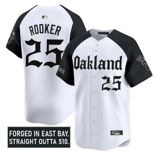 Brent Rooker Jersey #25 Oakland Athletics Gothic East Bay Edition Stitched