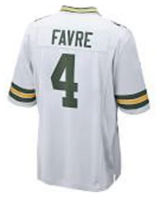 Brett Favre Jersey Green Bay Packers Custom Throwback Football White