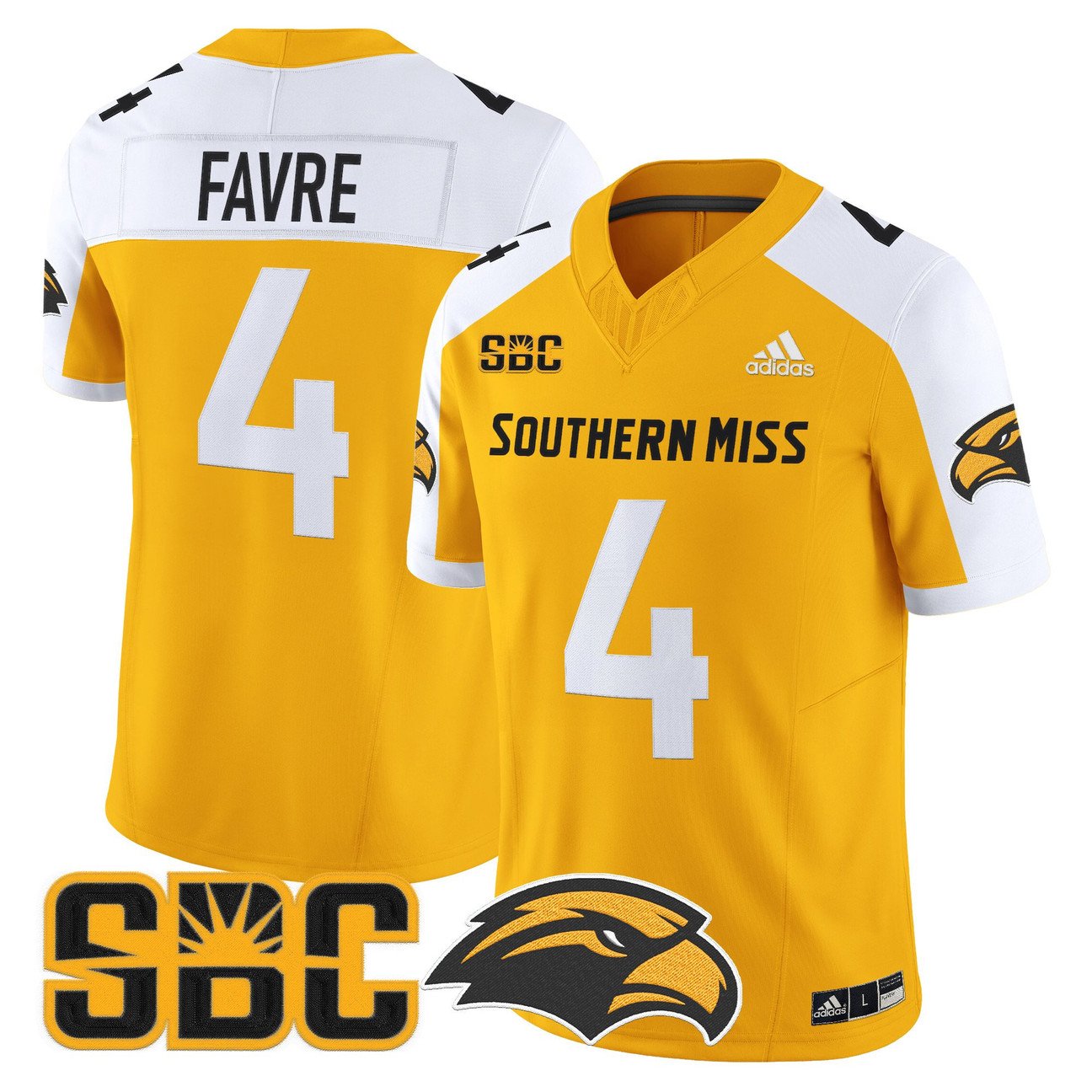 Brett Favre Jersey #4 Southern Miss Golden Eagles 2025 Vapor Limited Stitched