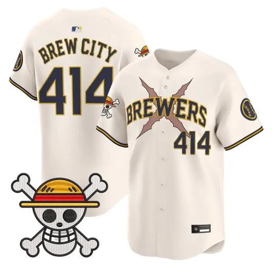 Brew City Jersey #414 Milwaukee Brewers One Piece Vapor Premier Stitched
