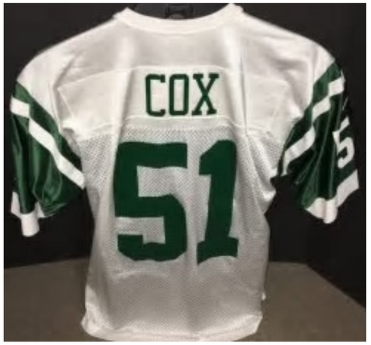 Brian Cox Jersey New York Jets Custom Throwback Football