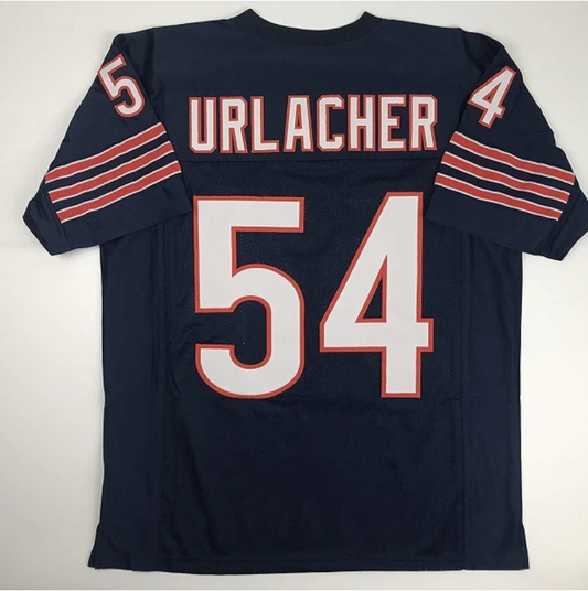 Brian Urlacher Jersey Chicago Bears Custom Throwback Football Black