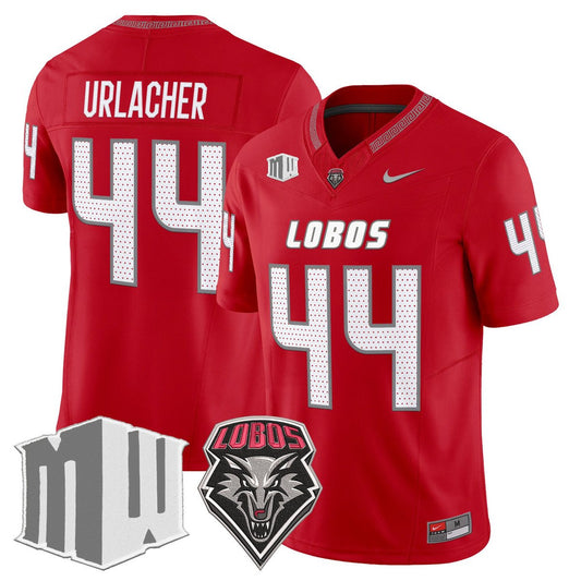 Brian Urlacher Jersey #44 New Mexico Lobos 2025 Vapor Limited Stitched Red