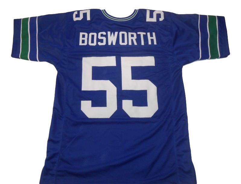 Brian Bosworth Jersey #55 Custom Unsigned Football Jerseys Stitched Blue
