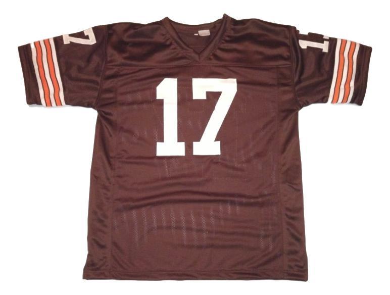 Brian Sipe Jersey #17 Custom Unsigned Football Jerseys Stitched Brown
