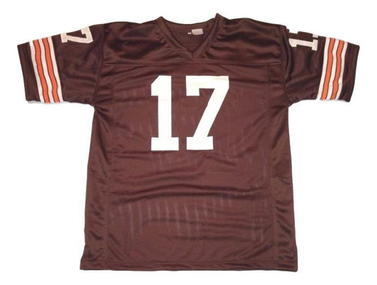 Brian Sipe Jersey #17 Custom Unsigned Football Jerseys Stitched Brown