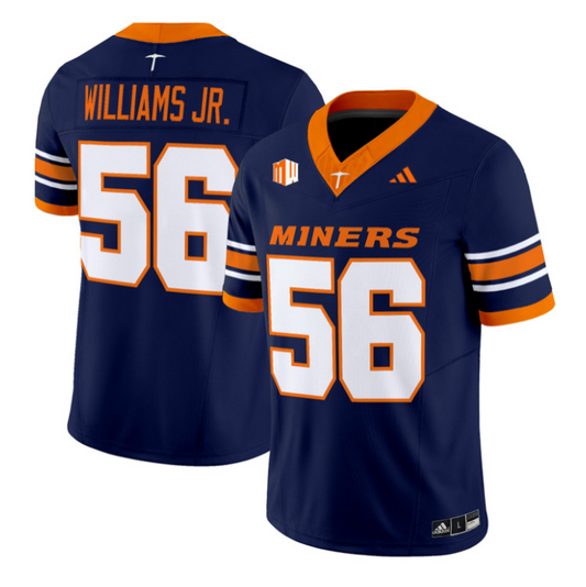 Brian Williams Jr Jersey #56 UTEP Miners 2016 Vapor Limited Stitched