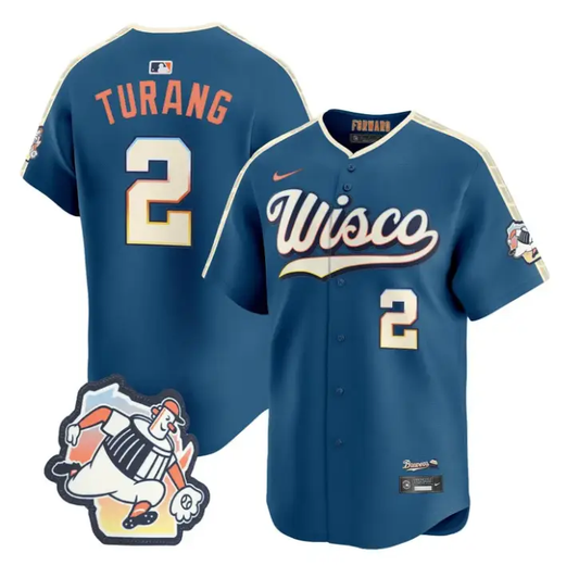 Brice Turang Jersey #2 Milwaukee Brewers 2026 City Connect Premier Stitched