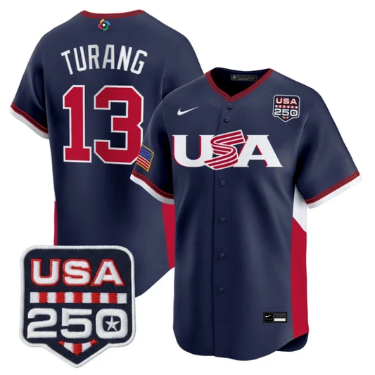 Brice Turang Jersey #13 Team USA World Baseball Classic 250 USA 2026 Stitched