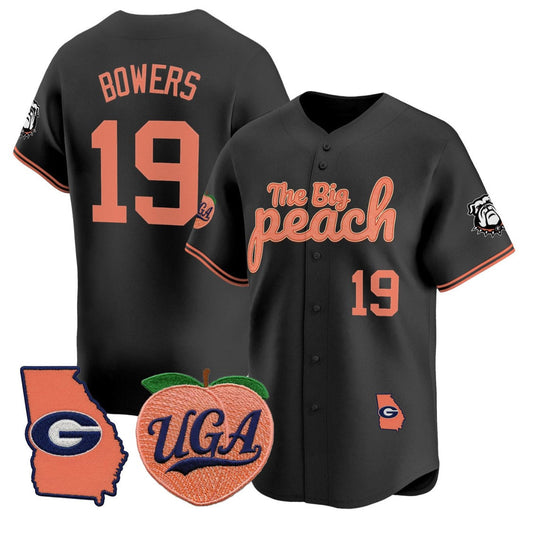 Brock Bowers Jersey #19 Georgia Bulldogs The Big Peach Baseball Stitched