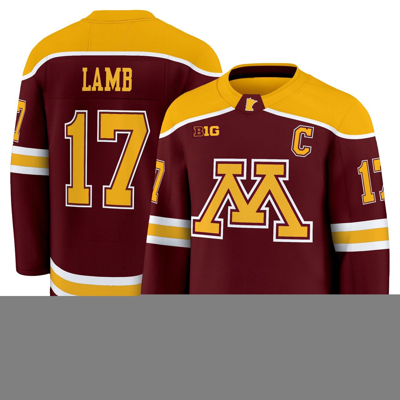 Brody Lamb Jersey #17 Minnesota Golden Gophers 2025-26 Premium Stitched