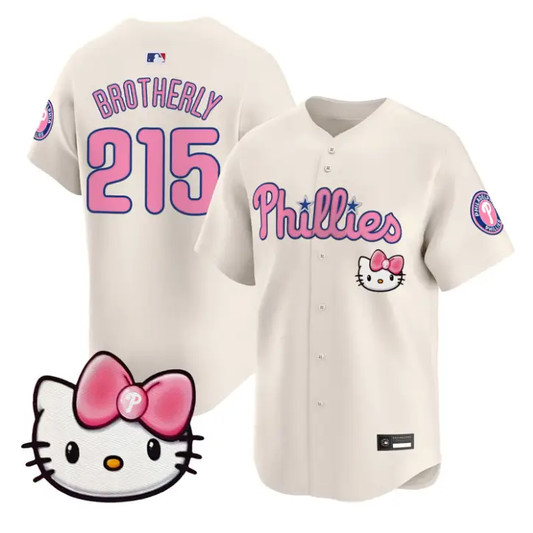 Brotherly Jersey #215 Philadelphia Phillies Hello Kitty Stitched