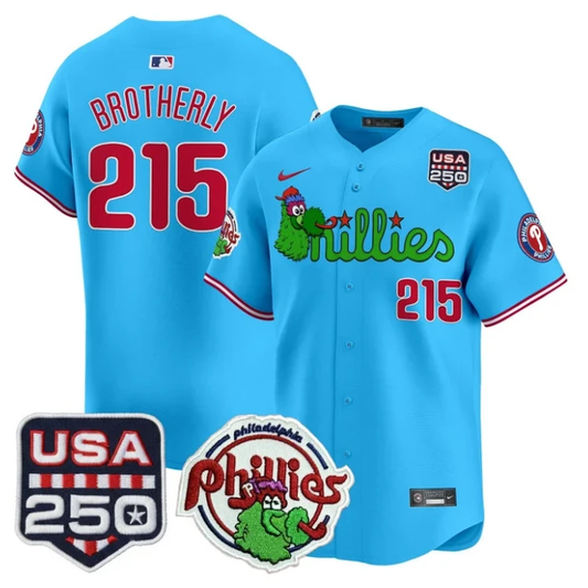Brotherly Jersey #215 Philadelphia Phillies Phanatic 250 USA Stitched