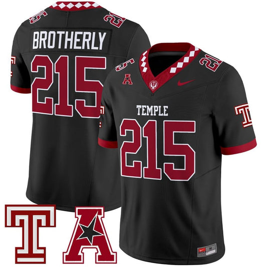 Brotherly Jersey #215 Temple Owls 2025 Vapor Limited Stitched
