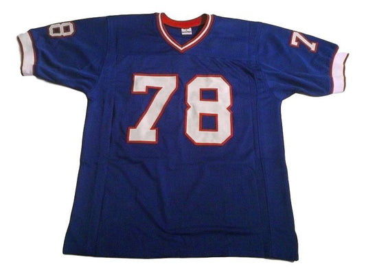 Bruce Smith Jersey #78 Custom Unsigned Football Jerseys Stitched Blue