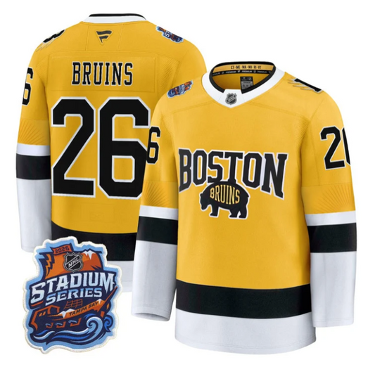 Bruins Jersey #26 Boston Bruins 2026 Stadium Series Premium All Stitched