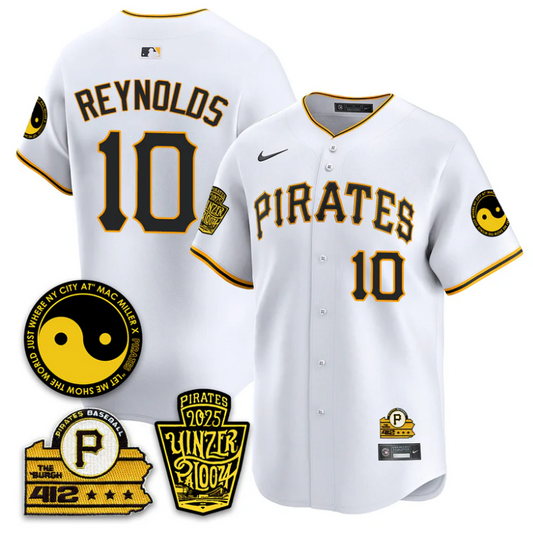 Bryan Reynolds Jersey #10 Pittsburgh Pirates Yinzerpalooza 2025 White
