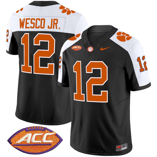 Bryant Wesco Jr Jersey #12 Clemson Tigers 2025 Vapor Limited Stitched Black Alter