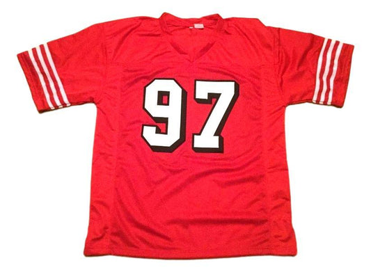 Bryant Young Jersey #97 Custom Unsigned Football Jerseys Stitched Red