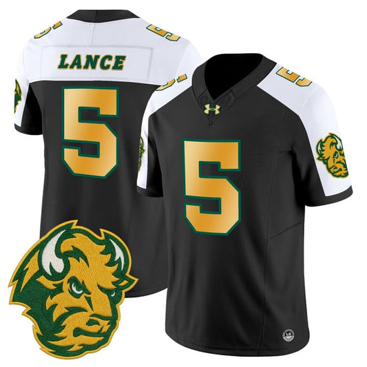 Bryce Lance Jersey #5 North Dakota State Bison Limited Stitched Black Alter