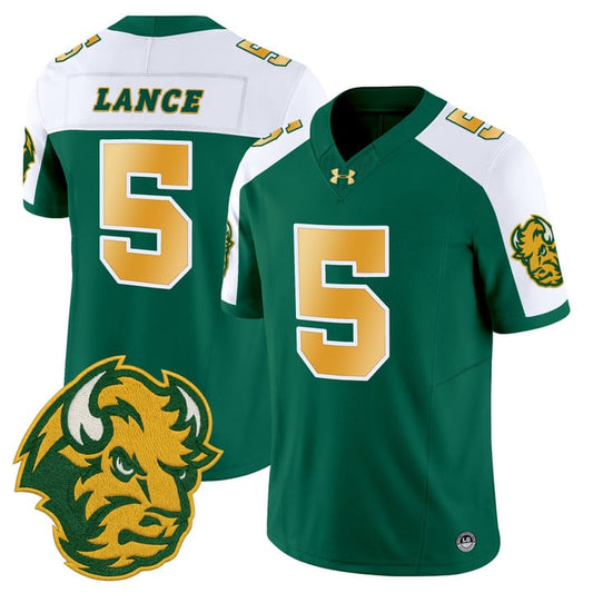 Bryce Lance Jersey #5 North Dakota State Bison Limited Stitched Green Alter