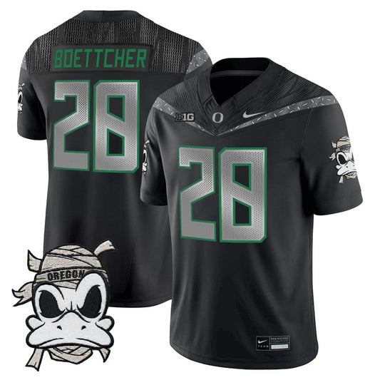 Bryce Boettcher Jersey #28 Oregon Ducks 2025 Mummy Duck Vapor Limited Stitched