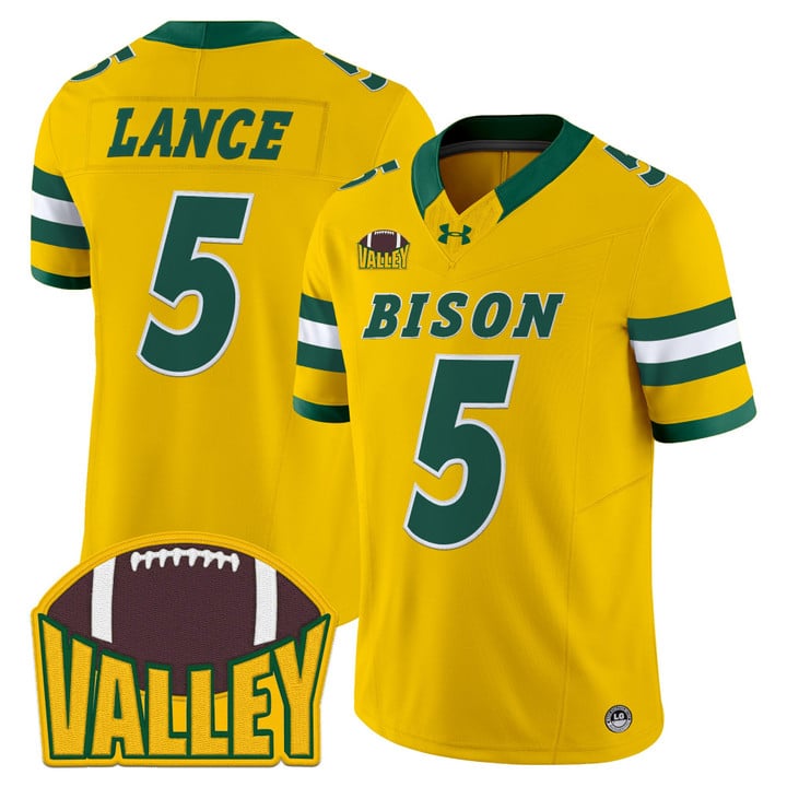 Bryce Lance Jersey #5 North Dakota State Bison 2025 Limited Stitched