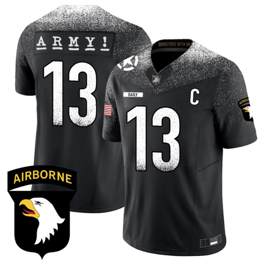 Bryson Daily Jersey #13 Army Black Knights 101st Airborne Division Honoring Black