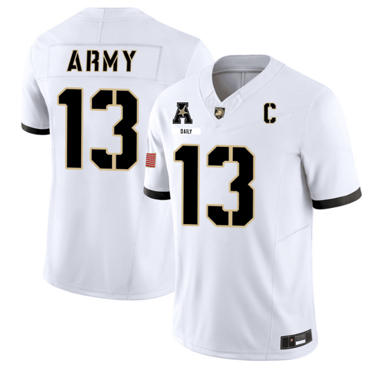 Bryson Daily Jersey #13 Army Black Knights 101st Airborne Division Honoring White