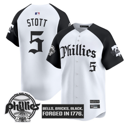 Bryson Stott Jersey #5 Philadelphia Phillies Gothic Liberty Edition Alternate