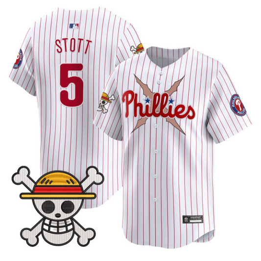 Bryson Stott Jersey #5 Philadelphia Phillies One Piece 2025 Stitched Stripes