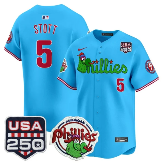 Bryson Stott Jersey #5 Philadelphia Phillies Phanatic 250 USA Stitched