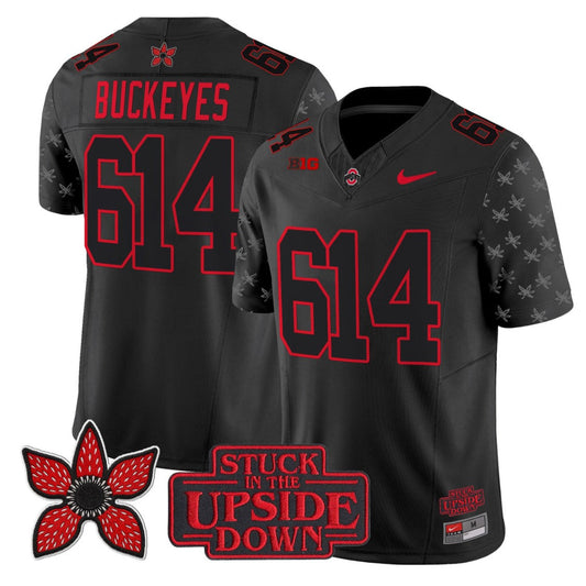 Buckeyes Jersey #614 Ohio State Buckeyes Stranger Things Edition Stitched
