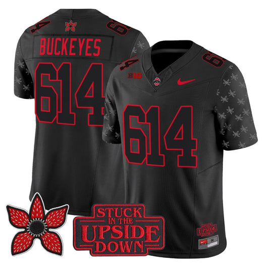 Buckeyes Jersey #614 Ohio State Stranger Things Edition Vapor Limited Stitched
