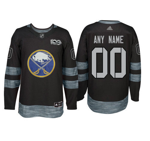 Buffalo Sabres Black 1917-2017 100th Anniversary Stitched NHL Custom Jersey